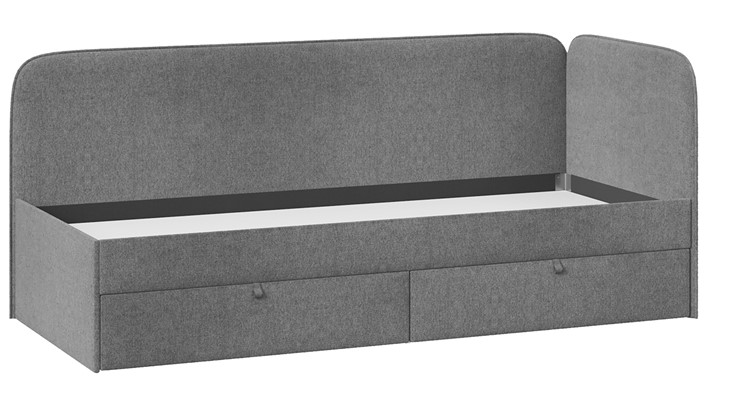 Кровать в детскую Молли тип 1 (90), Микровелюр Scandi Graphite 22 в Сыктывкаре - изображение 2