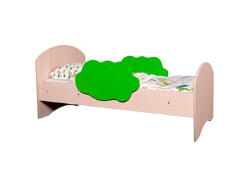 Детская кровать Тучка, корпус Дуб млечный, фасад Лайм в Сыктывкаре