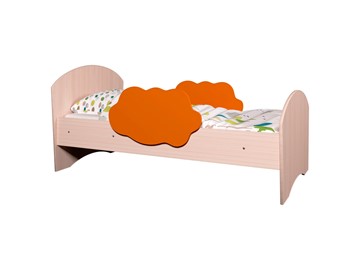 Кровать детская Тучка, корпус Дуб млечный, фасад Оранжевый в Сыктывкаре