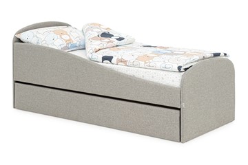 Кровать в детскую с ящиком Letmo халва (рогожка) в Сыктывкаре