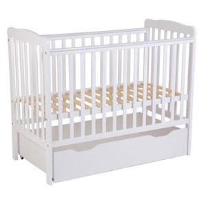 Кроватка для новорожденных POLINI Kids Simple 310-02 Белый в Сыктывкаре