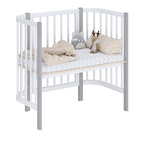 Детская кровать POLINI Kids Simple 105 Белый / Серый в Сыктывкаре - предосмотр 1