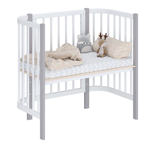 Детская кровать POLINI Kids Simple 105 Белый / Серый в Сыктывкаре - изображение 1