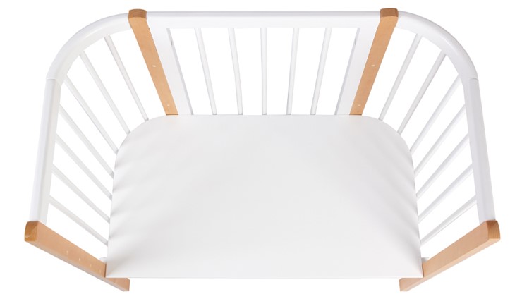 Кроватка-трансформер POLINI Kids Simple 120 Белый / Бук в Сыктывкаре - изображение 4