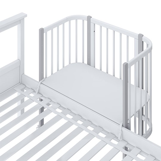 Детская кровать POLINI Kids Simple 120 Белый / Серый в Сыктывкаре - изображение 4
