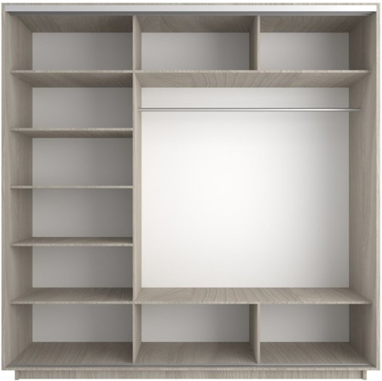 Шкаф 3-х дверный Экспресс (Комби) 2100х600х2200, шимо светлый в Сыктывкаре - изображение 1