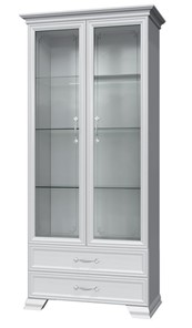 Шкаф-витрина Грация ШР-2, белый, 2 стекла в Сыктывкаре