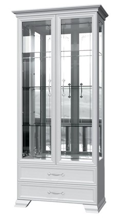 Шкаф-витрина Грация ШР-2, белый, 4 стекла в Сыктывкаре - изображение