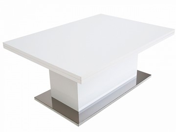 Складной стол-трансформер Slide GL, белый суперглянец в Сыктывкаре - предосмотр