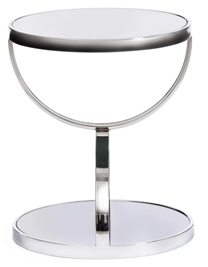 Столик GROTTO (mod. 9157) металл/дымчатое стекло, 42х42х50, хром в Сыктывкаре - изображение 1