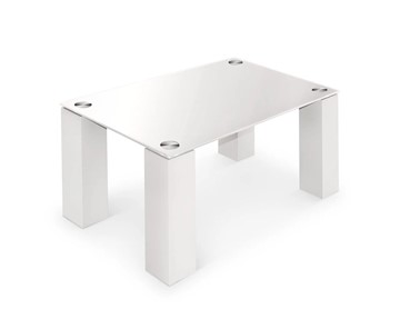 Стеклянный столик Колизей-8, белый/белое стекло в Сыктывкаре