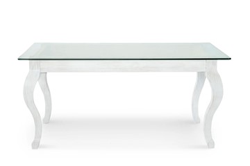 Стеклянный столик в зал Оникс-12, Выбеленный дуб/Прозрачное стекло в Сыктывкаре