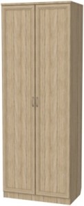 Шкаф 2-х створчатый 100 со штангой, цвет Дуб Сонома в Сыктывкаре - предосмотр