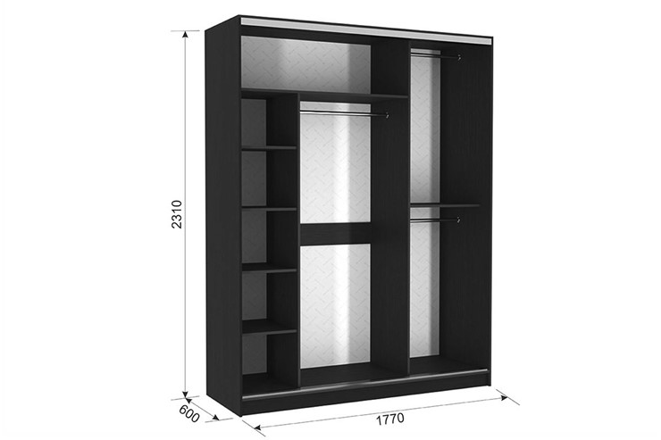 Шкаф 3-х дверный Бассо 5-600, дуб млечный в Сыктывкаре - изображение 1
