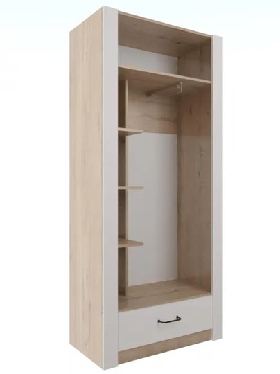 Шкаф гардеробный Ева 5 М1 дуб ирландский/белый матовый в Сыктывкаре - изображение 1