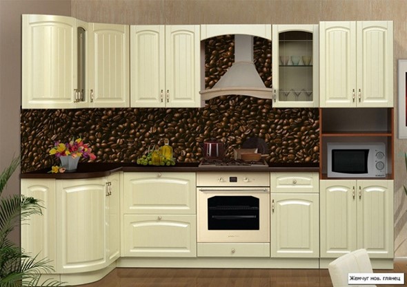 Угловой кухонный гарнитур Кантри 1330х2800 в Сыктывкаре - изображение