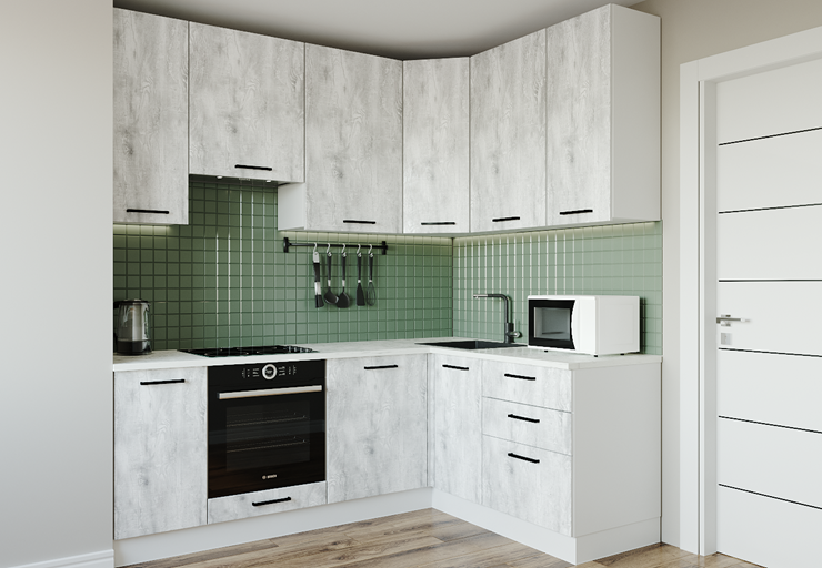 Кухонный угловой гарнитур Пайн-2200х1600 в Сыктывкаре - изображение