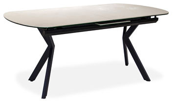 Кухонный стол раскладной Шамони 2CX 160х90 (Oxide Avorio/Графит) в Сыктывкаре - предосмотр