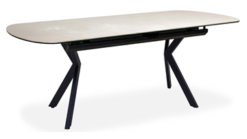 Кухонный раздвижной стол Шамони 3CX 180х95 (Oxide Avorio/Графит) в Сыктывкаре - предосмотр 1