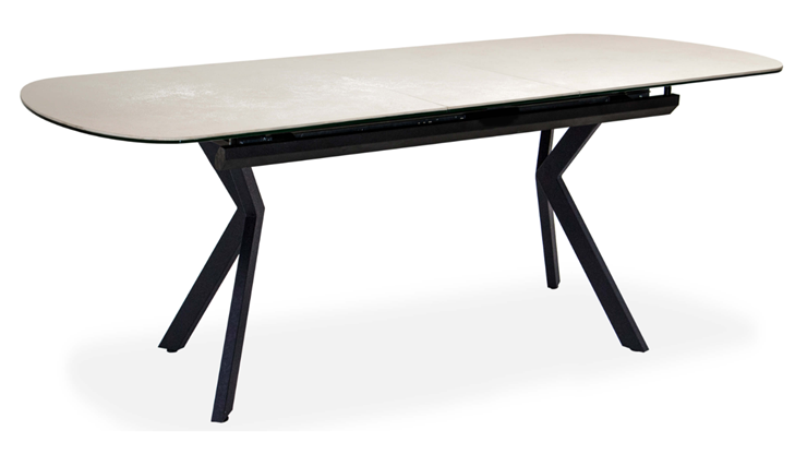 Кухонный раздвижной стол Шамони 3CX 180х95 (Oxide Avorio/Графит) в Сыктывкаре - изображение 1