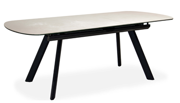 Кухонный стол раскладной Шамони 3CQ 180х95 (Oxide Avorio/Графит) в Сыктывкаре - предосмотр 1