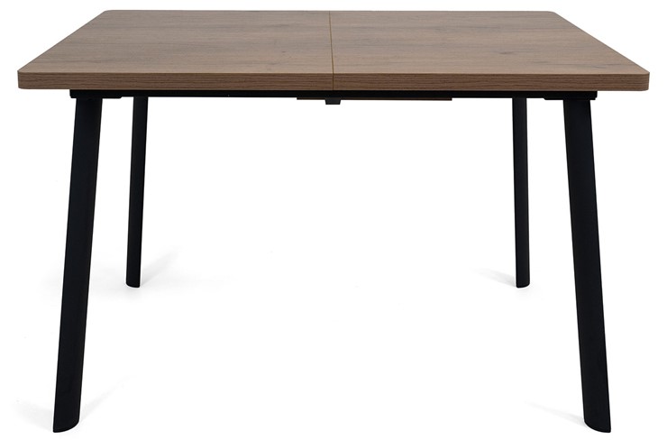 Обеденный раздвижной стол Дали-1L(ноги черные, дуб табако) в Сыктывкаре - изображение 1