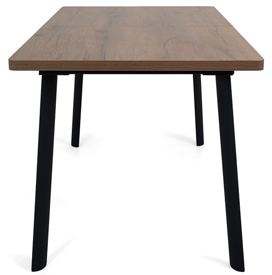 Обеденный раздвижной стол Дали-1L(ноги черные, дуб табако) в Сыктывкаре - изображение 2