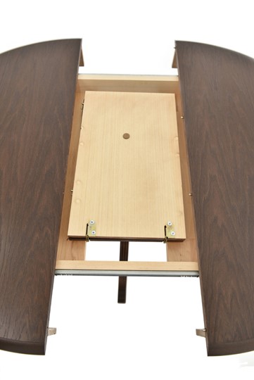 Кухонный раскладной стол Фабрицио-1 исп. Круг 820, Тон 9 (Морилка/Эмаль) в Сыктывкаре - изображение 6
