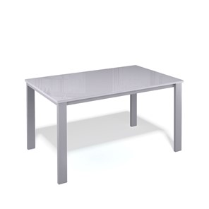 Кухонный стол раздвижной Kenner LL1200 серый/стекло серое глянец в Сыктывкаре