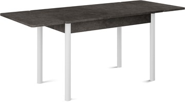 Обеденный раздвижной стол Милан-2 EVO, ноги белые, серый камень в Сыктывкаре - предосмотр 1