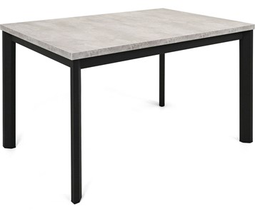 Кухонный раскладной стол Нагано-1L (ноги черные, светлый цемент) в Сыктывкаре