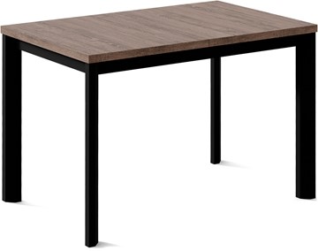 Обеденный раздвижной стол Нагано-2L (ноги черные, дуб табако) в Сыктывкаре