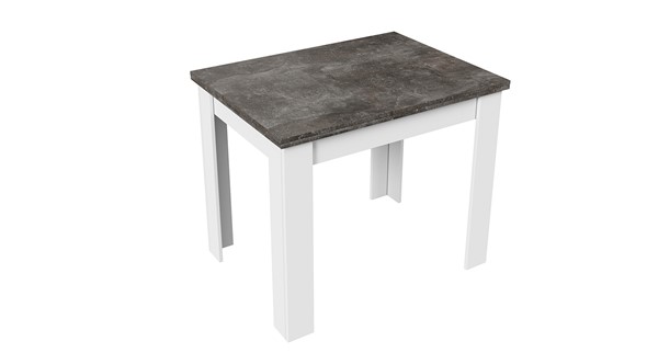 Кухонный стол раскладной Промо тип 3 (Белый/Ателье темный) в Сыктывкаре - изображение