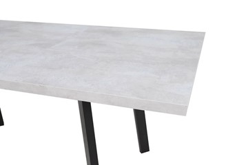 Обеденный раздвижной стол Робин, опоры прямые, цемент светлый в Сыктывкаре - предосмотр 3
