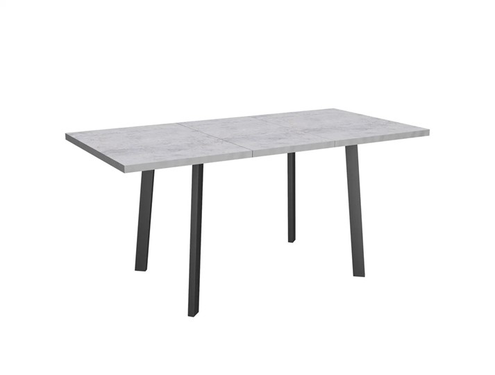 Обеденный раздвижной стол Робин, опоры прямые, цемент светлый в Сыктывкаре - изображение 4