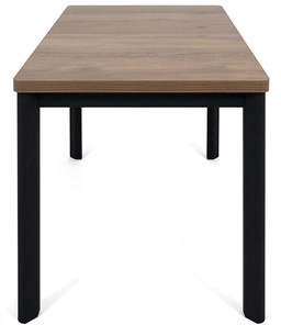 Обеденный раздвижной стол Токио-2L (ноги металлические черные, дуб табако) в Сыктывкаре - предосмотр 2