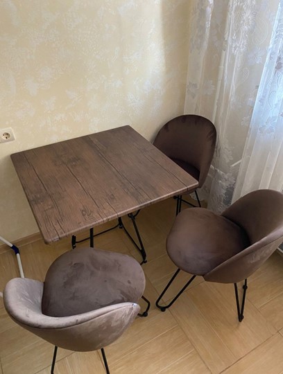 Стол на кухню SHT-TU23/H71/ТT 80 (темно-серый/палисандр) в Сыктывкаре - изображение 6