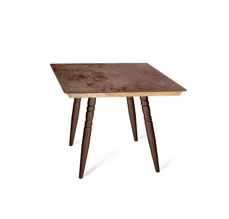 Стол на кухню SHT-TU15 (4 шт.)/ТT8 60/60 (медный металлик/прозрачный лак/коричневая сепия) в Сыктывкаре - изображение