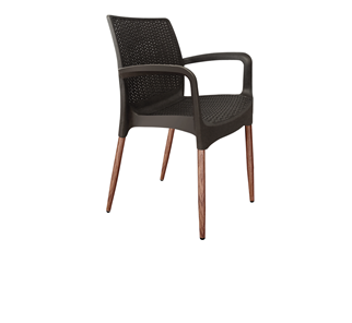 Обеденный стул SHT-ST68/S424-С (черно-коричневый/темный орех) в Сыктывкаре