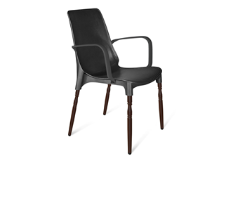 Обеденный стул SHT-ST76/S424-F (черный/коричневый муар) в Сыктывкаре