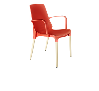 Обеденный стул SHT-ST76/S424-С (красный/ваниль) в Сыктывкаре