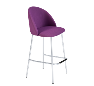 Барный стул SHT-ST35 / SHT-S29P (ягодное варенье/хром лак) в Сыктывкаре