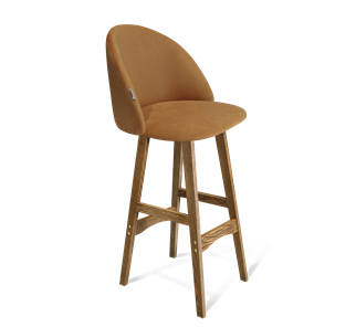 Барный стул SHT-ST35 / SHT-S65 (горчичный/дуб брашированный коричневый) в Сыктывкаре