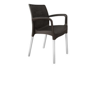Обеденный стул SHT-ST68/S424 (черно-коричневый/хром лак) в Сыктывкаре