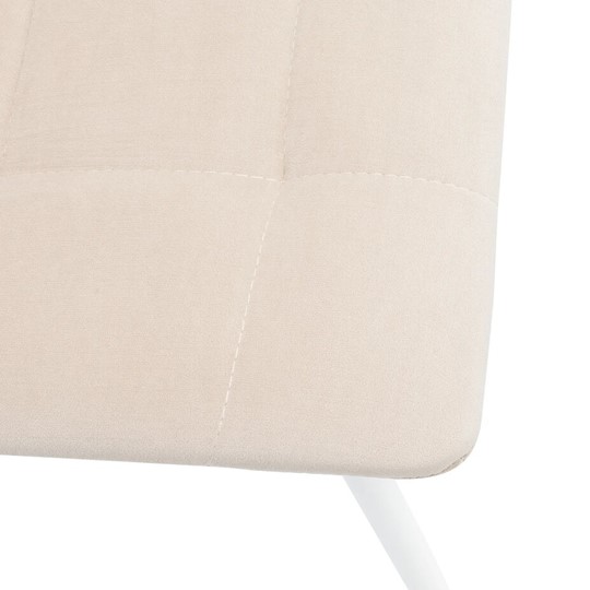 Обеденный стул Leset Скай (Металл белый/велюр песок) в Сыктывкаре - изображение 4