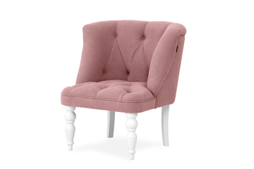 Кресло Бриджит розовый ножки белые в Сыктывкаре