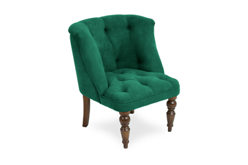 Кресло на ножках Бриджит зеленый ножки коричневые в Сыктывкаре