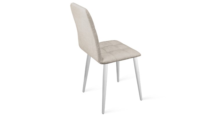 Обеденный стул Аспен К1С (Белый матовый/Микровелюр Duna Brilliant) в Сыктывкаре - изображение 2