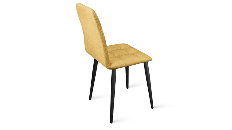 Обеденный стул Аспен К1С (Черный муар/Микровелюр Duna Curcuma) в Сыктывкаре - изображение 2