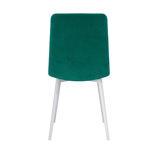 Обеденный стул Белла, велюр тенерифе изумруд/Цвет металл белый в Сыктывкаре - изображение 3